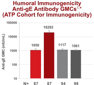 Solid Tumor Malignancies Humoral Immunogenicity Anti-gE Antibody GMCs infographic