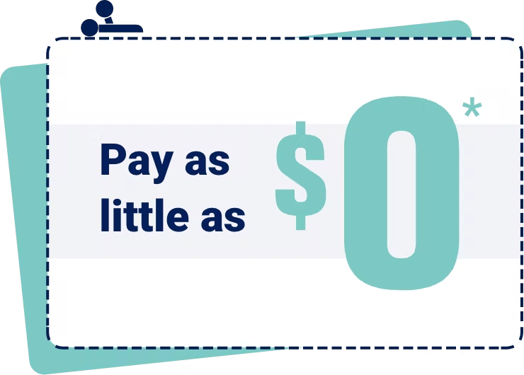 Pay as little as $0*