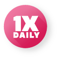 Once-daily icon Once-daily icon