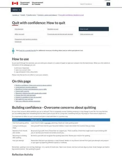Quit with confidence:  How to quit