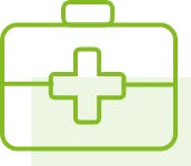 First aid kit icon