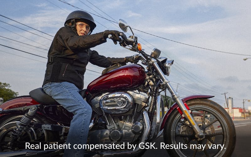 Watch Jana's story. Real patient compensated by GSK. Results may vary.