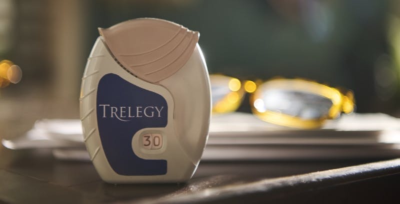 Using the TRELEGY ELLIPTA inhaler