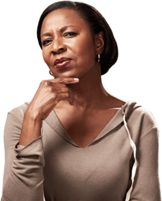 Image of woman thinking about what causes shingles