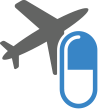 Medication and Travel Icon