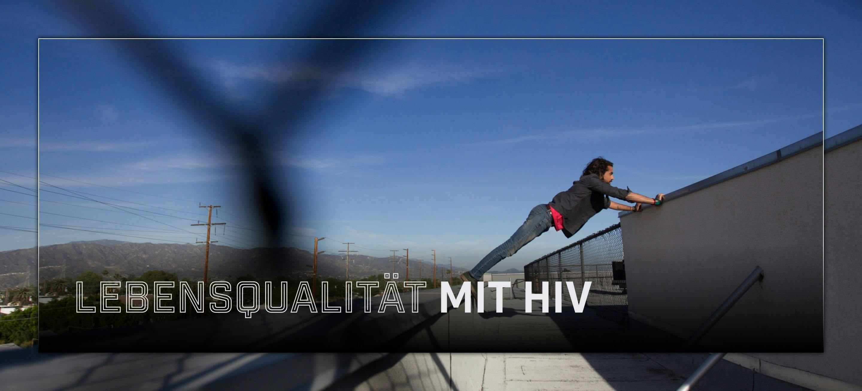 Junger Mensch mit HIV macht Sport