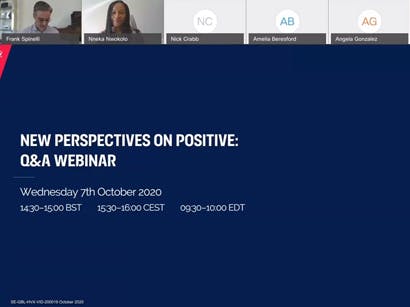 New Perspectives on Positive: Webinar with the Positive Perspectives Study team at HIV Glasgow 2020
New Perspectives on Positive: Webinar with the Positive Perspectives Study team at HIV Glasgow 2020