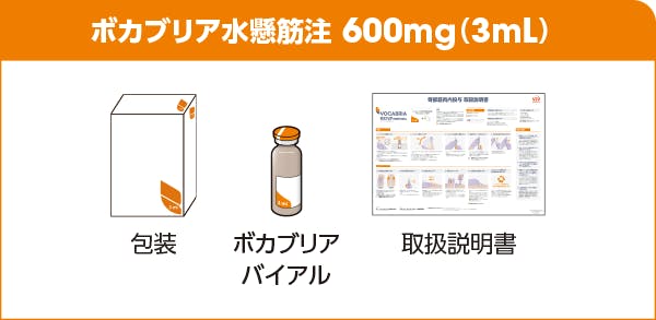 ボカブリア水懸筋注600mg（3ml） 