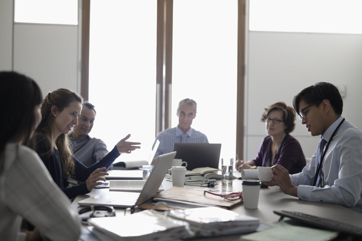 Doctors consulting in conference room