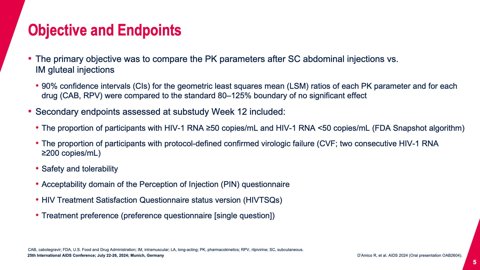 Objective and Endpoints