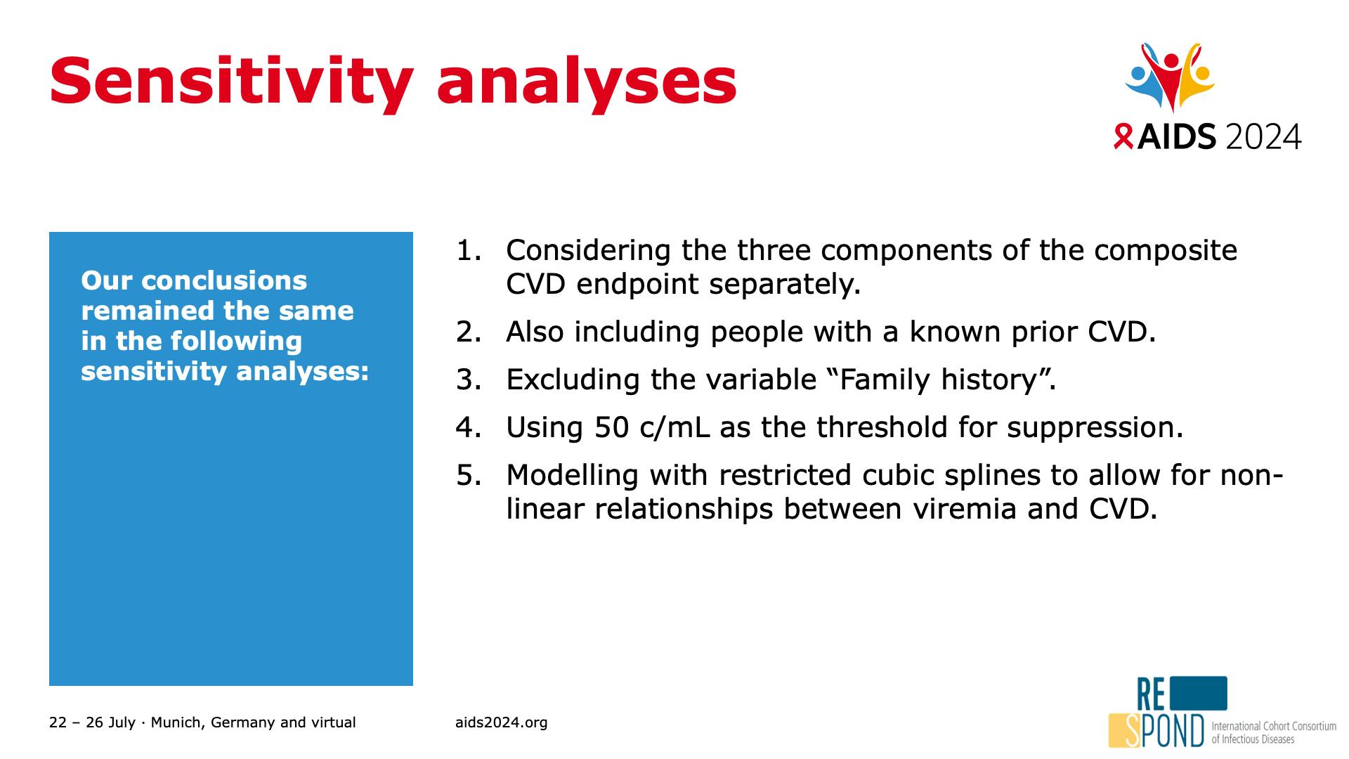 Sensitivity analyses