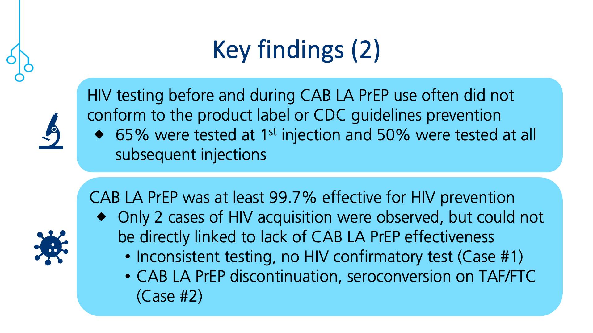 Key findings (2)