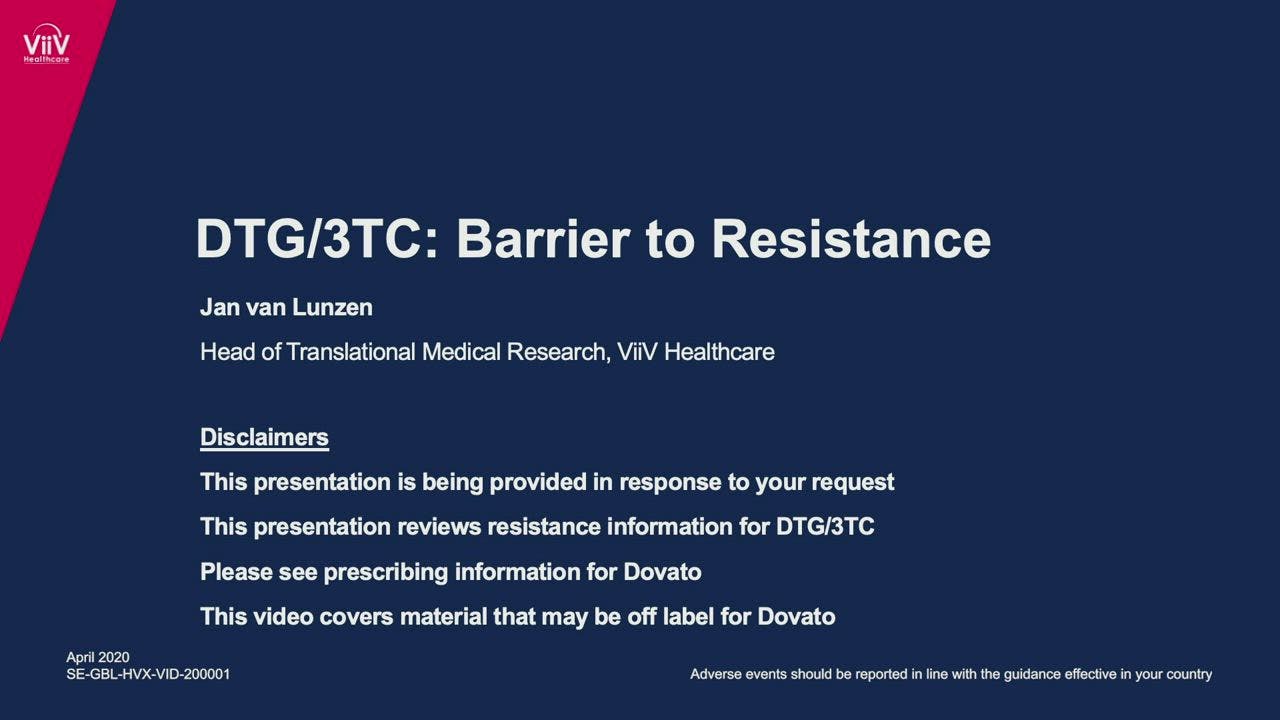 DTG/3TC: Barrier to Resistance