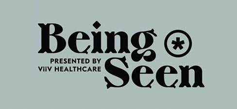 Title card for Being Seen podcast’s season 2, which is now streaming. 