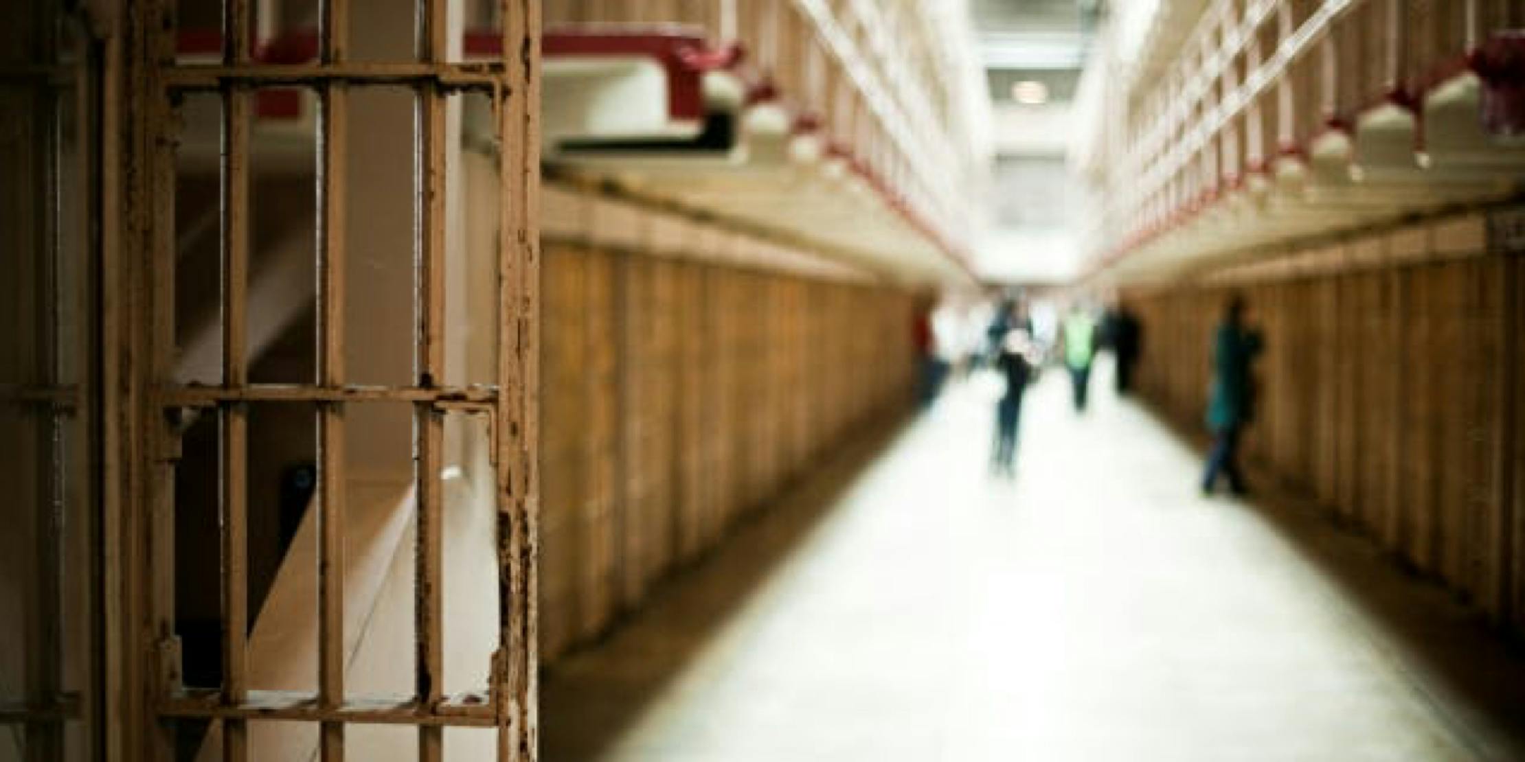 view from inside a prison cell