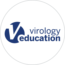 Virology Education logo Virology Education logo