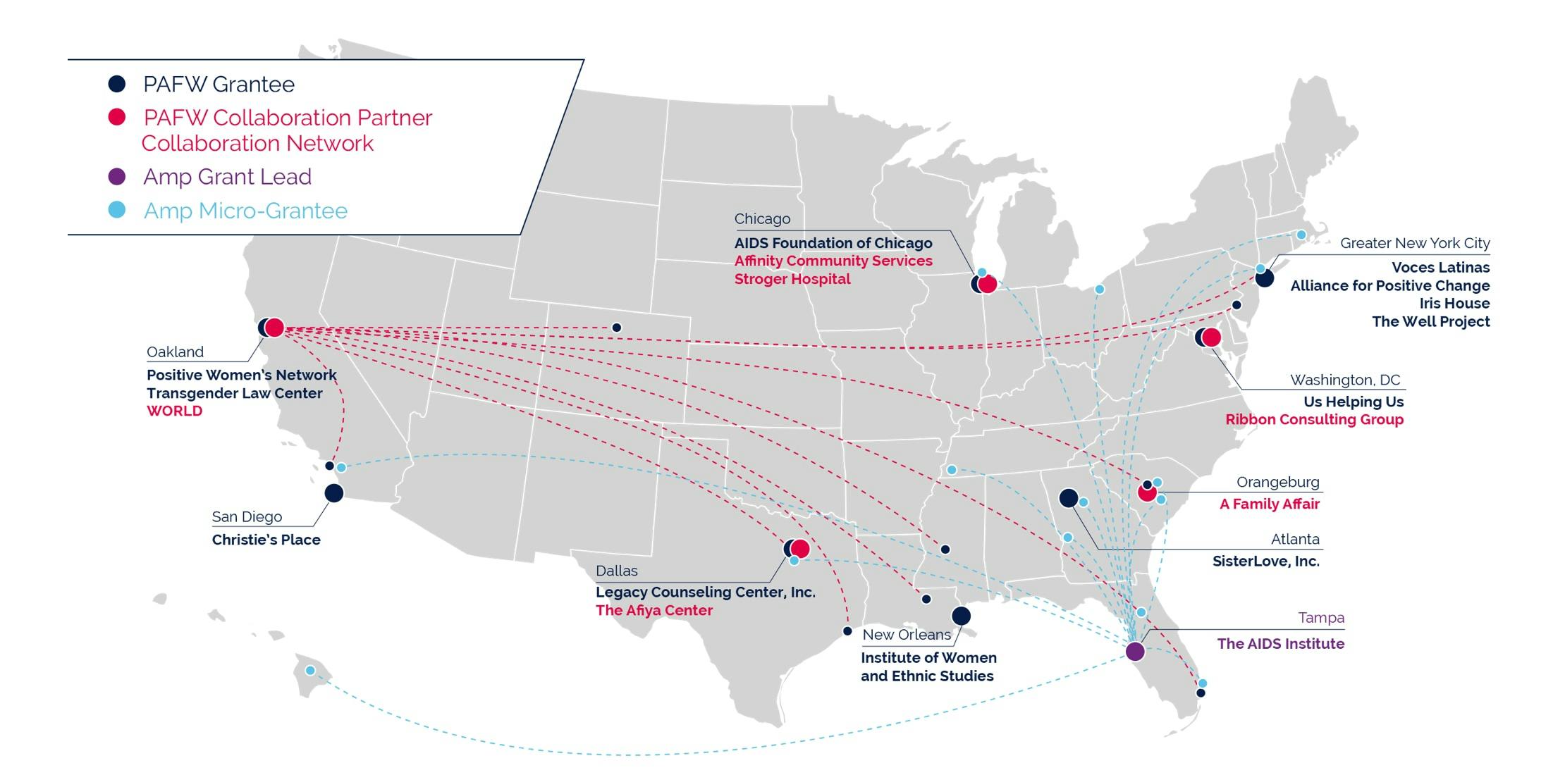 $titleDesktopImage Positive Action for Women map showing what was given since 2017