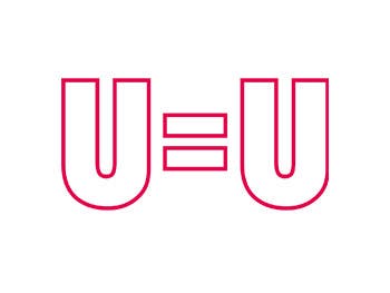 U=U red outline icon